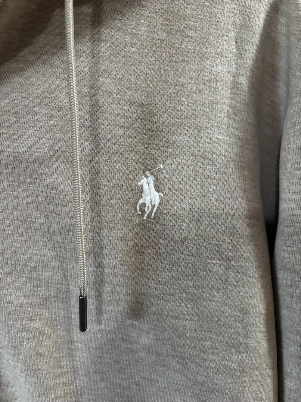 Ralph Lauren Men’s Heather Gray Zip-Up Hoodie Sweater